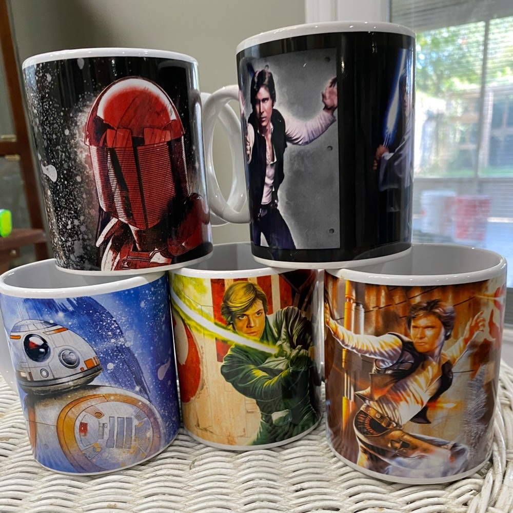5 Star Wars coffee mugs
